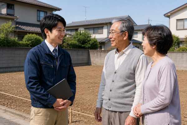 解体工事完了後の立ち合い