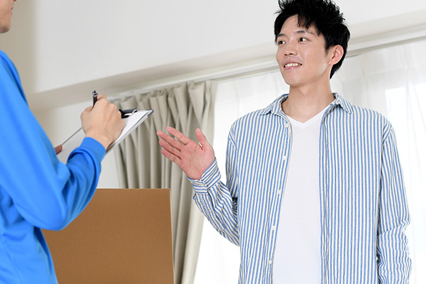 作業完了後に確認するお客様