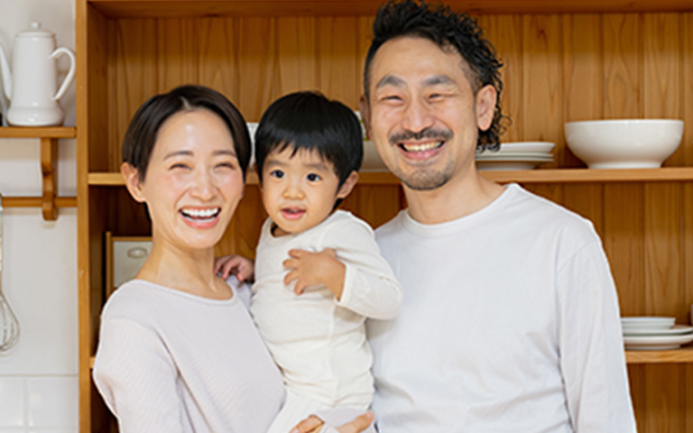 笑顔の家族